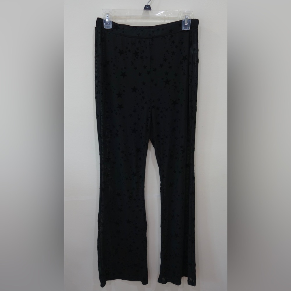 SHEIN Star Print Sheer Mesh Pants - XLarge